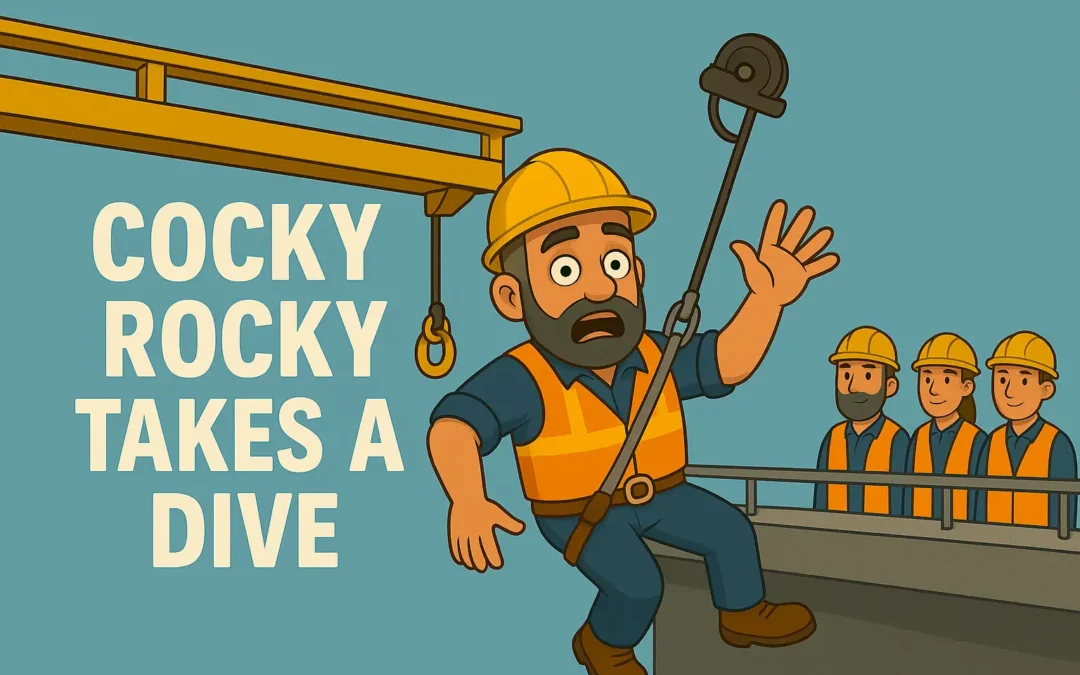 Cocky Rocky Takes a Dive